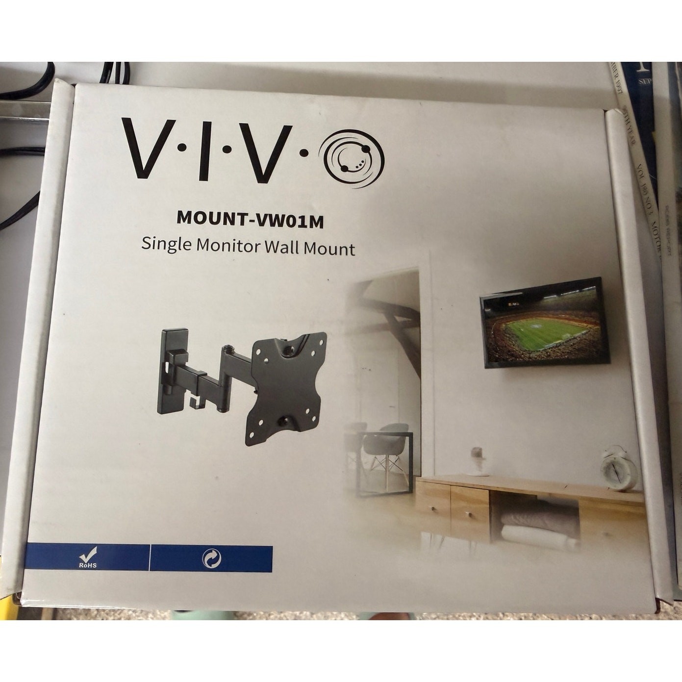 VIVO MOUNT-VW01M Single Monitor Wall Mount VESA 75x75 100x100 Brand New