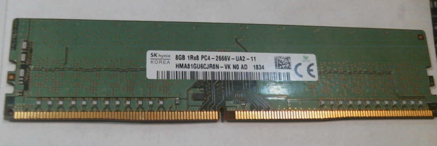 **LOT OF 185 ** SK Hynix 8GB 1Rx8 PC4-2666V-UA2-11 DDR4 RAM Desktop DIMM