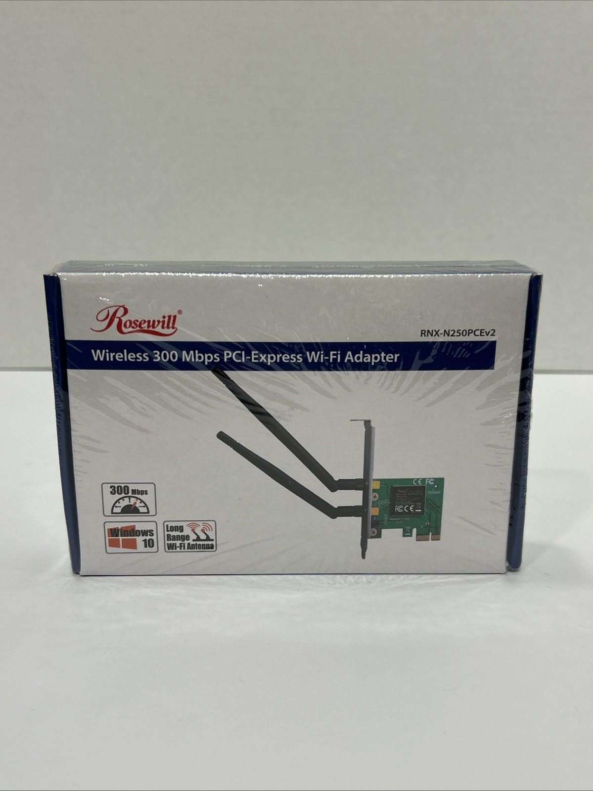 Wireless N300 PCI-E Wifi Adapter, 300 Mbps (2.4 Ghz) PCI Express Network WiFi