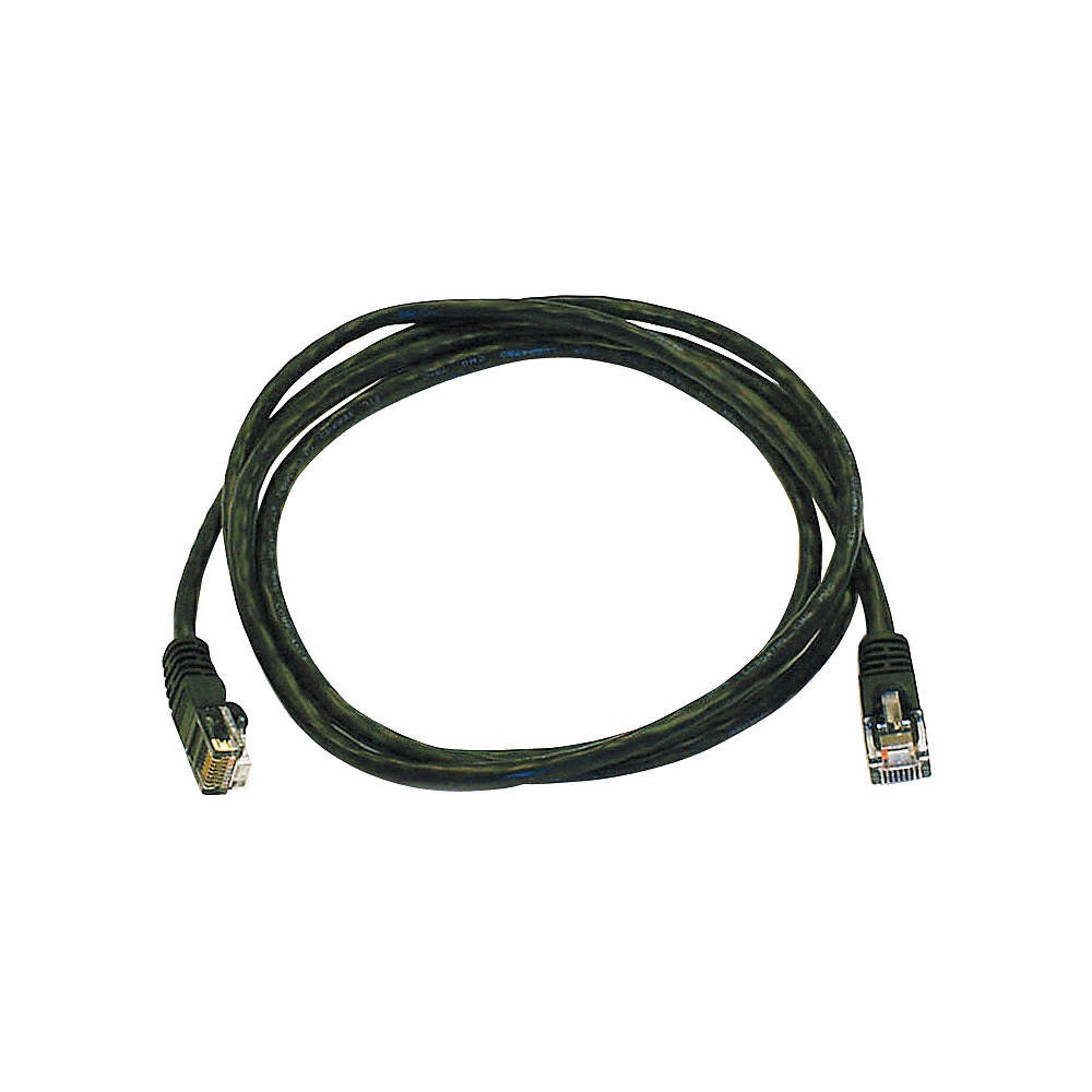 MONOPRICE 3375 Patch Cord,Cat 5e,Booted,Black,5.0 ft. 5PZV2