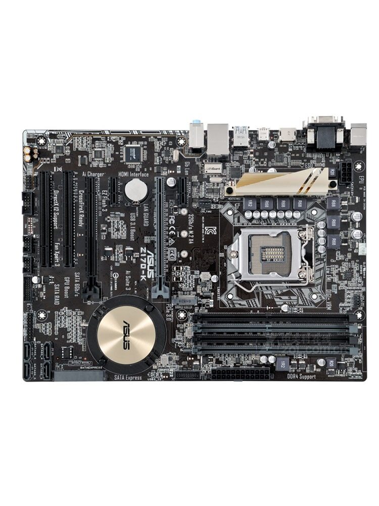 For ASUS Z170-K M.2 NVME 6th PCI-E3.0 LGA1151 SATA3 DDR4 64G Desktop Motherboard