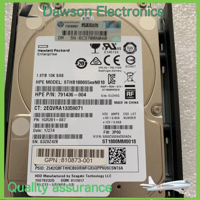 New K0F26A 840462-001 HP 3PAR 1.8TB SAS 10K 12Gb/s 2.5'' Hard Drive HDD