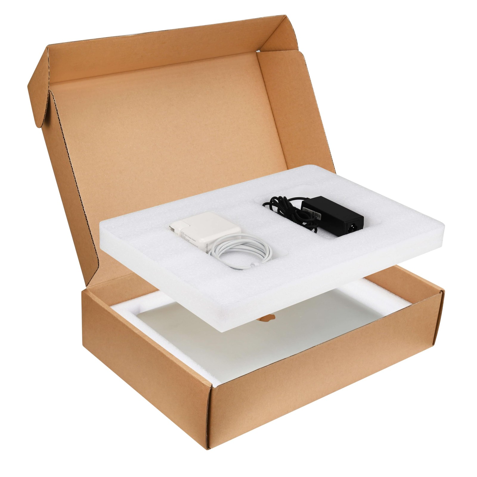 Laptop Shipping Box Ultrabook Corrugated Cardboard Secure Mailer Foam Protection