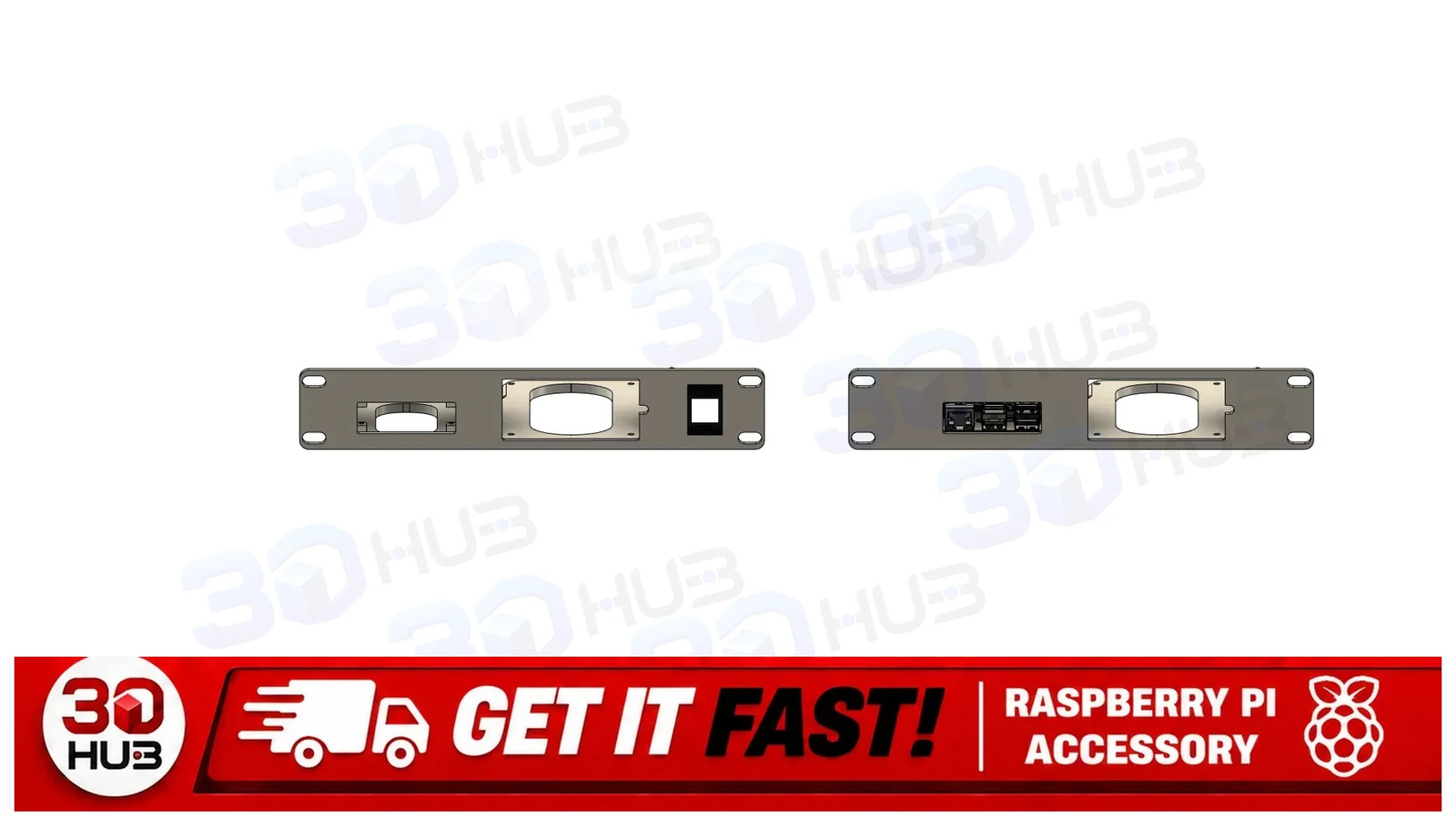ZimaBoard Raspberry Pi 10-Inch Rack Mount Bracket Dual SBC Holder Panel