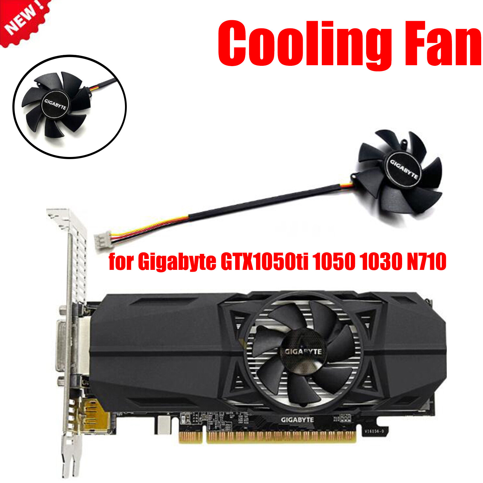 Cooling Fan For Gigabyte GTX1050ti 1050 1030 N710 Graphics Card  FS1250-S2053A