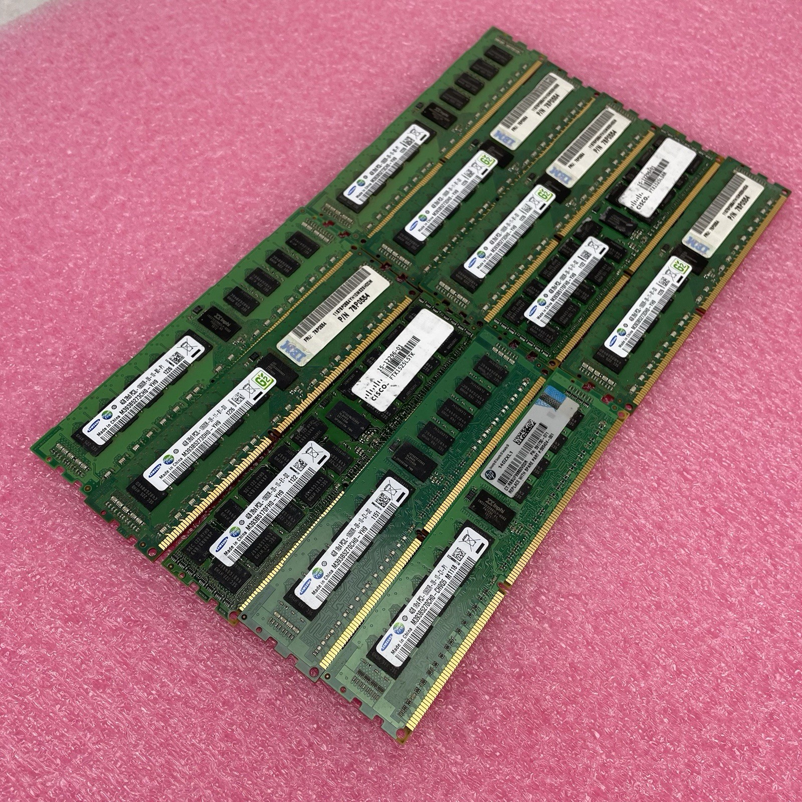 Samsung 4GB DDR3 PC3/PC3L-10600R ECC Reg Server RAM Lot of 10 Untested