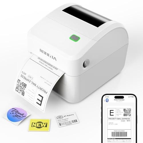 Wireless 4x6 Label Sticker Printer for Shipping Packages, Support Android, iPhon