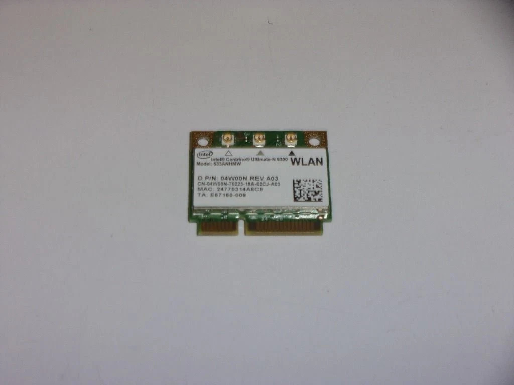Precision M6700 M6800 Intel Centrino Ultimate-N 6300 WiFi Card REV-A03 4W00N