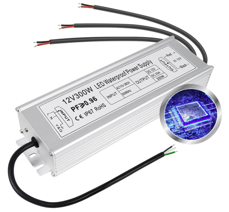 inShareplus 12V 300W Power Supply,AC 110-260V to DC 12V 25A Converter,LED Driver
