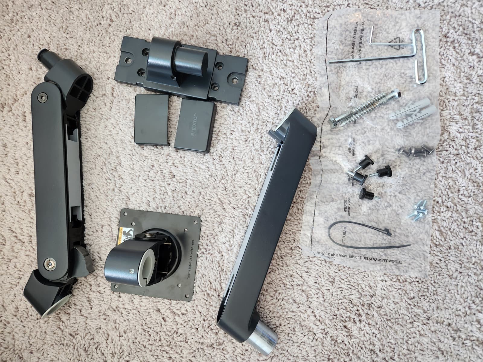 Ergotron Wall Mount for Monitor - Black 45-683-292 45683292 OPEN BOX BUT NEW 