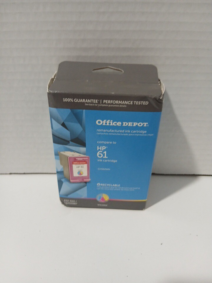 Office Depot Ink Cartridge 61 Tricolor ~New~