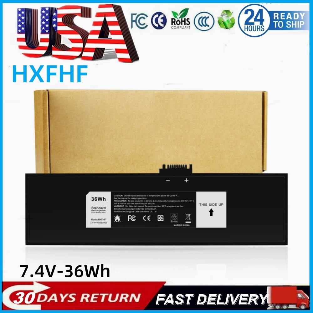 36Wh HXFHF Battery for Venue 11 Pro 7130 Tablet Pro 7139 VJF0X VT26R XNY66 VJFOX