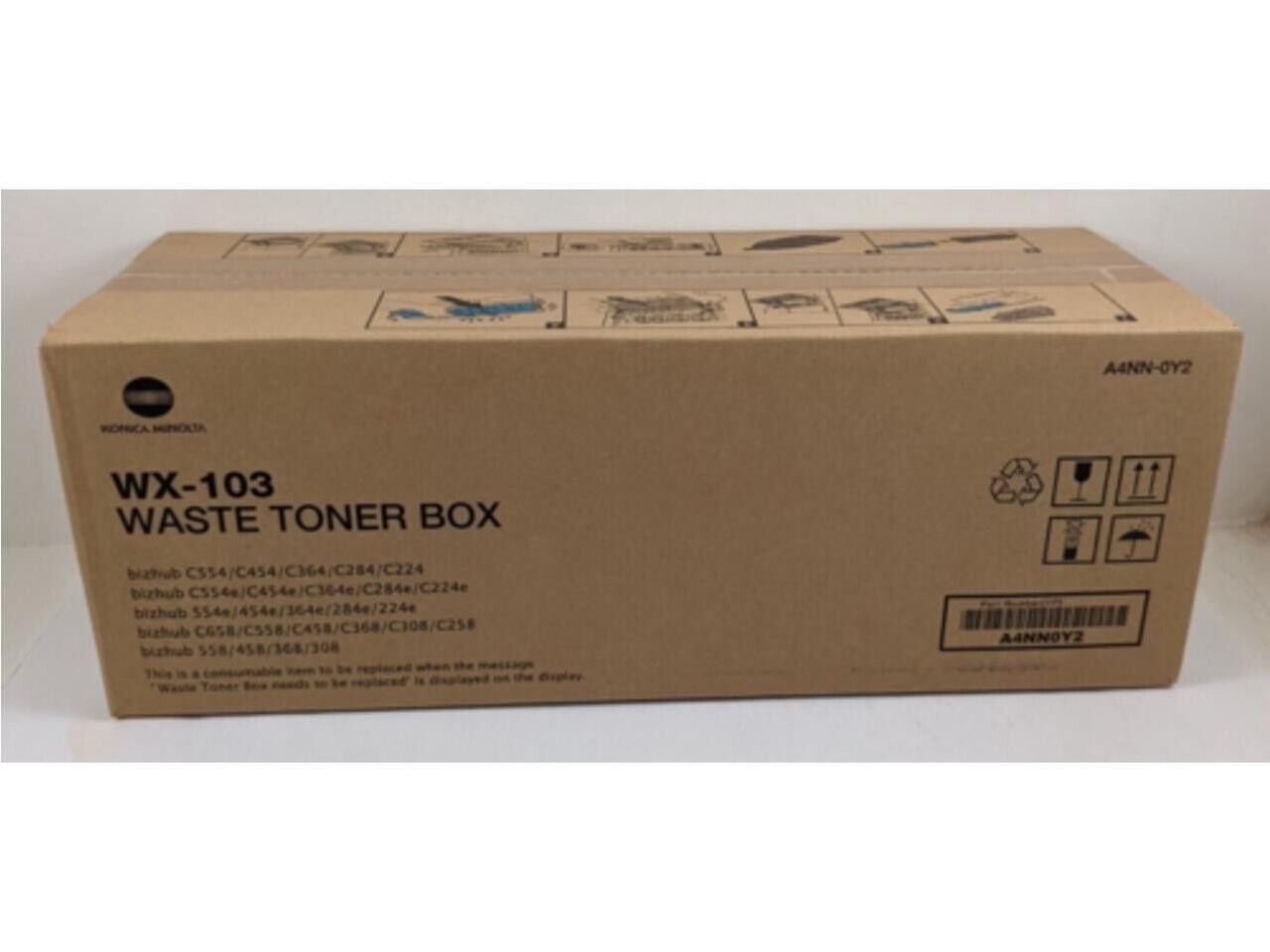 NEW Genuine Konica Minolta WX-103 Waste Toner Box