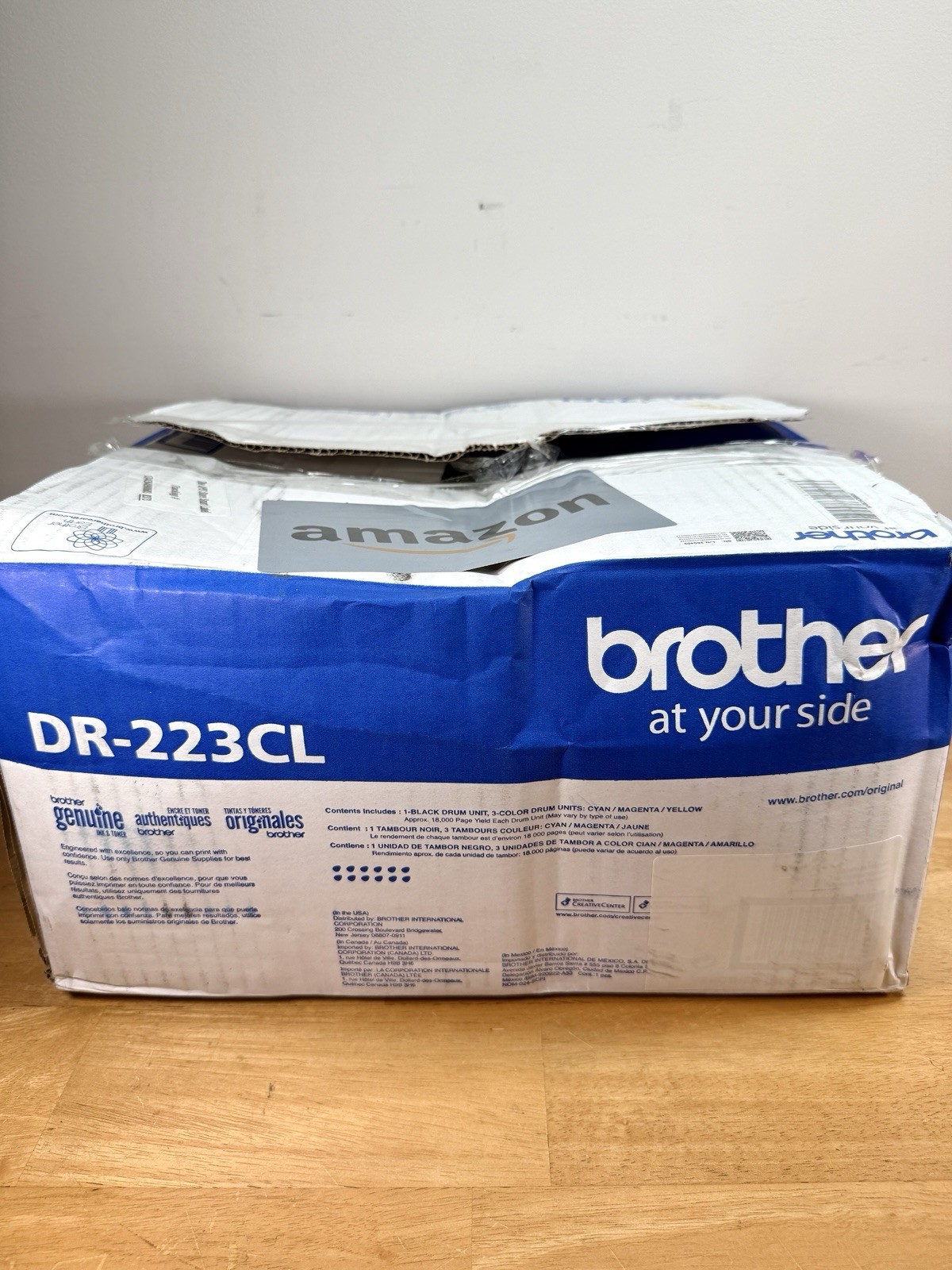 NEW GENUINE - BROTHER DR-223CL DRUM UNIT SET - 18,000 PAGES - SEALED BAGS