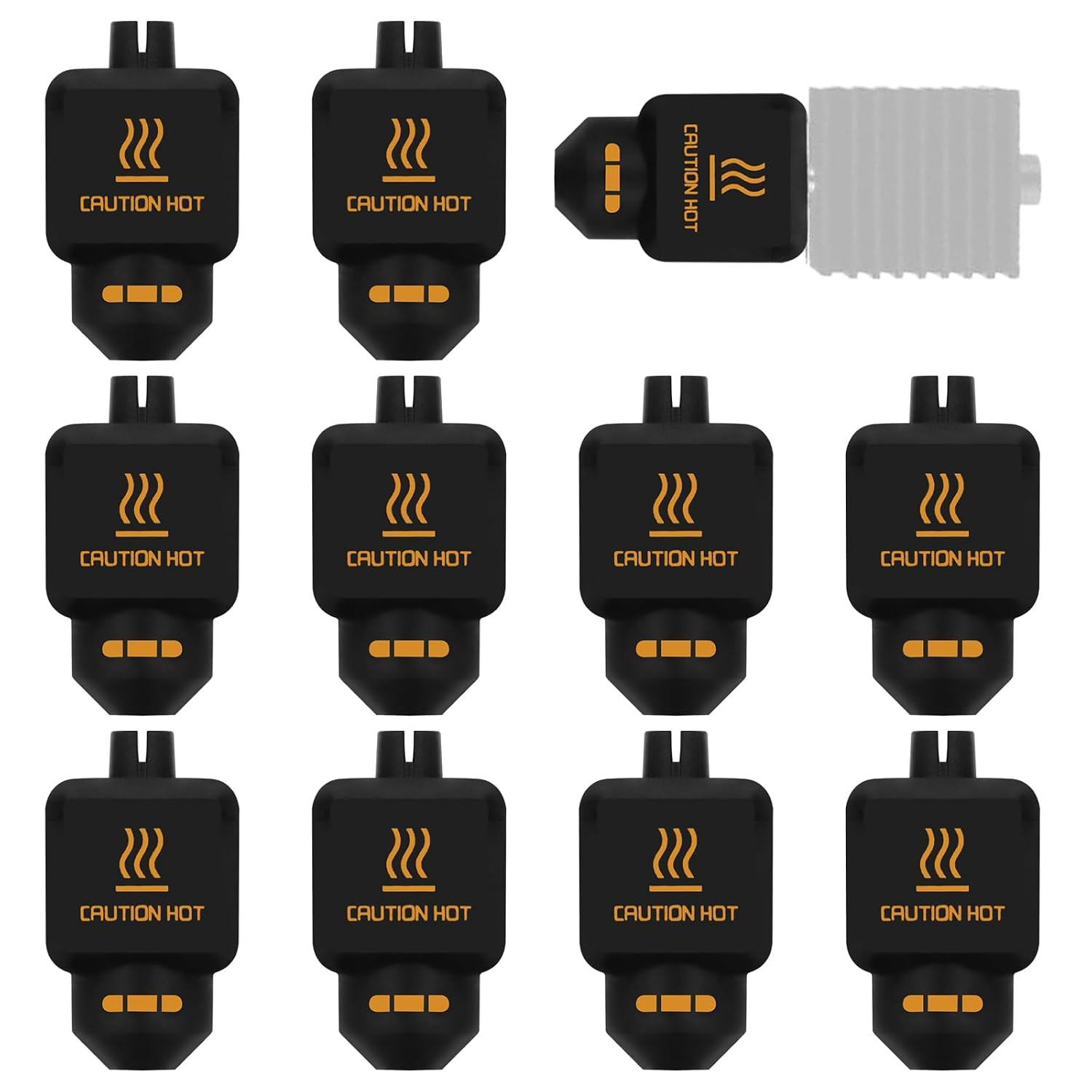 10Pcs Silicone Sock for Bambu Lab P2S, Hotend Heater Block Silicone Cover