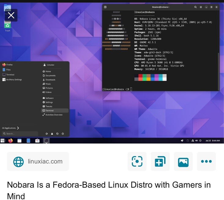 Nobara Official KDE LINUX AMD64 latest release DVD Canada Only
