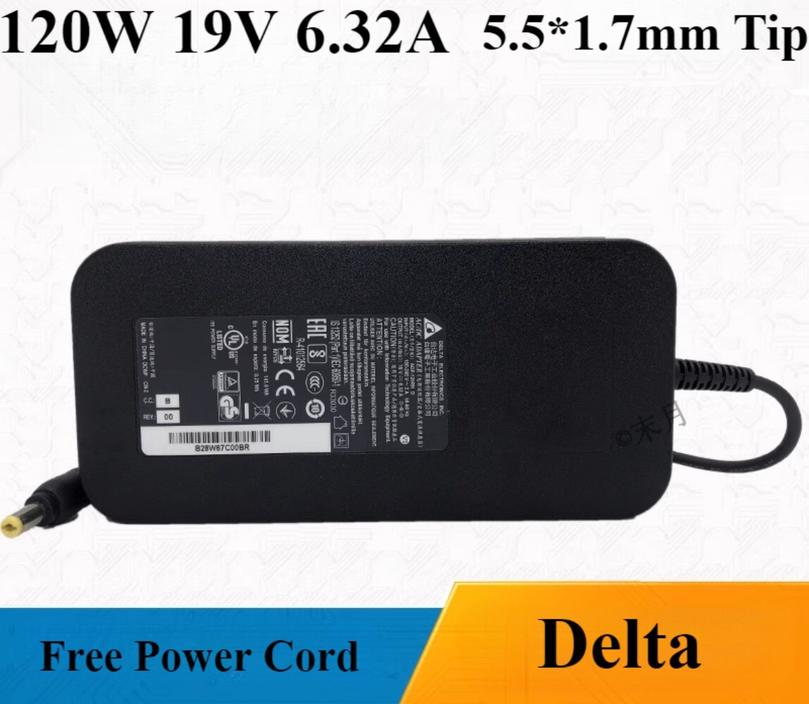 Delta 120W 19V 6.32A Charger ADP-120RH D for Acer Predator z301c Gaming Monitor