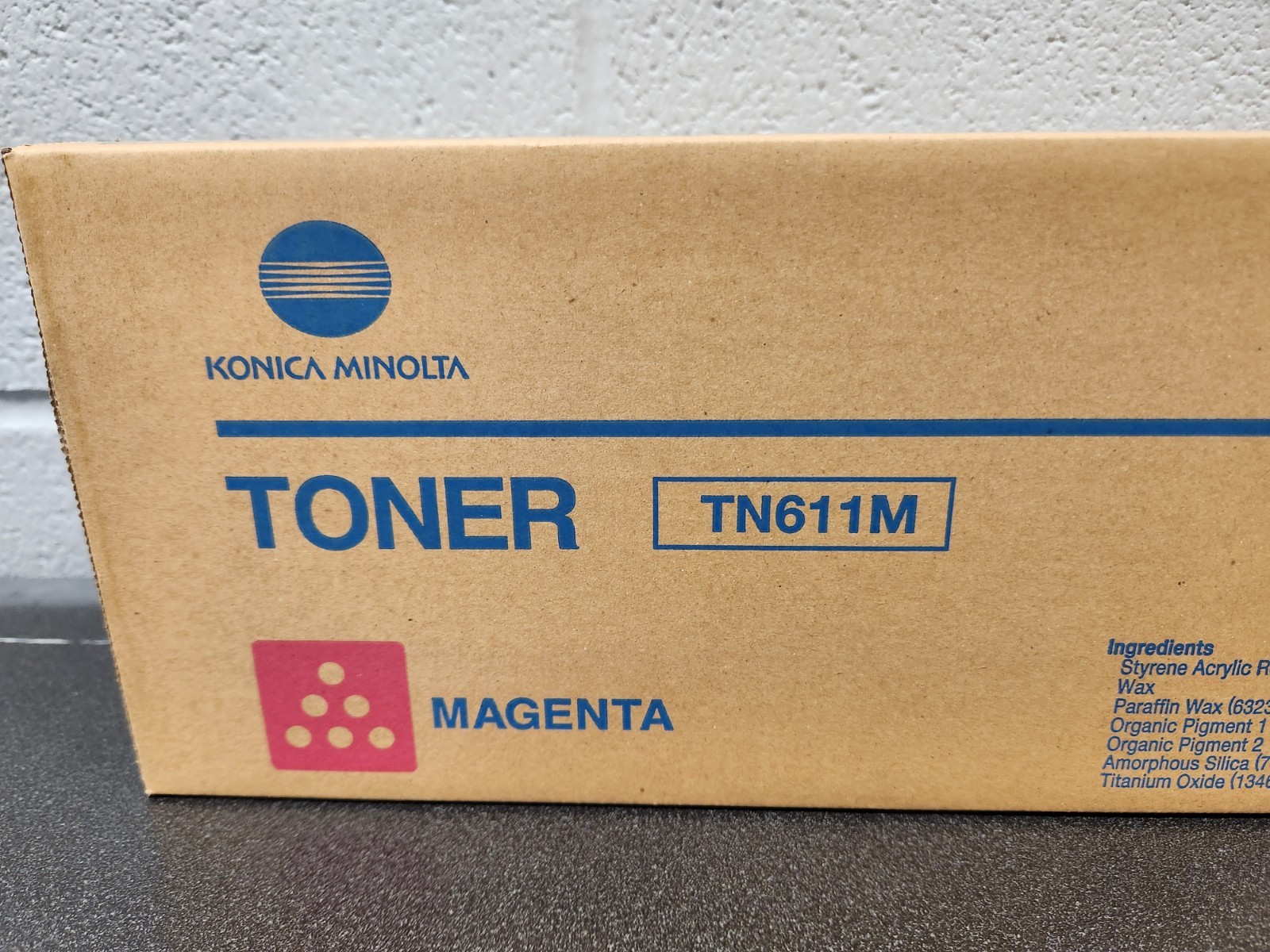 Konica Minolta TN611M  A070330 Magenta Toner Cartridge, bizhub C451, C550, C650