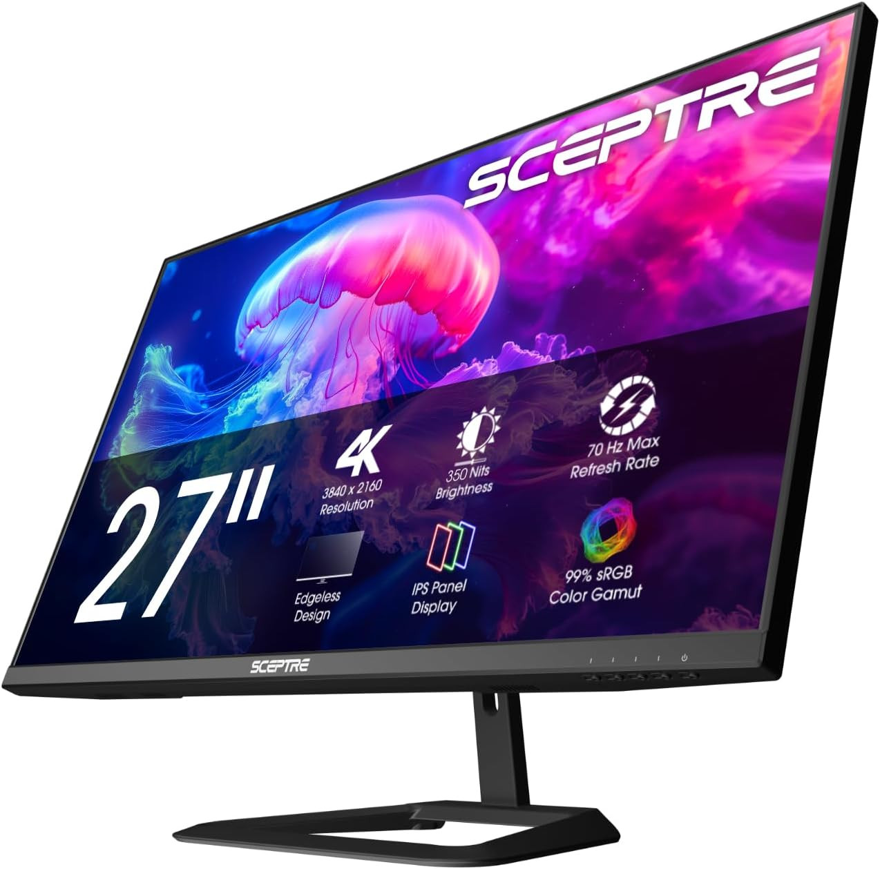 Sceptre Prime 4K IPS 27" 3840 X 2160 UHD Monitor up to 70+Hz Displayport HDMI 10