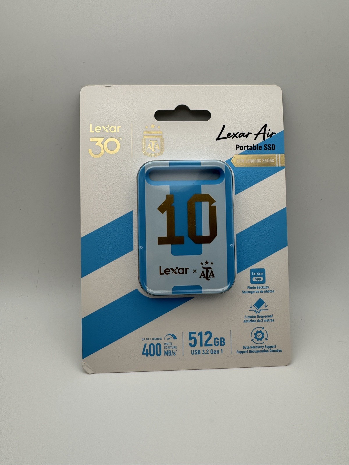 Lexar SL260 Air Elite Legends Series 512GB USB 3.2 Gen 1 Type-C Portable SSD