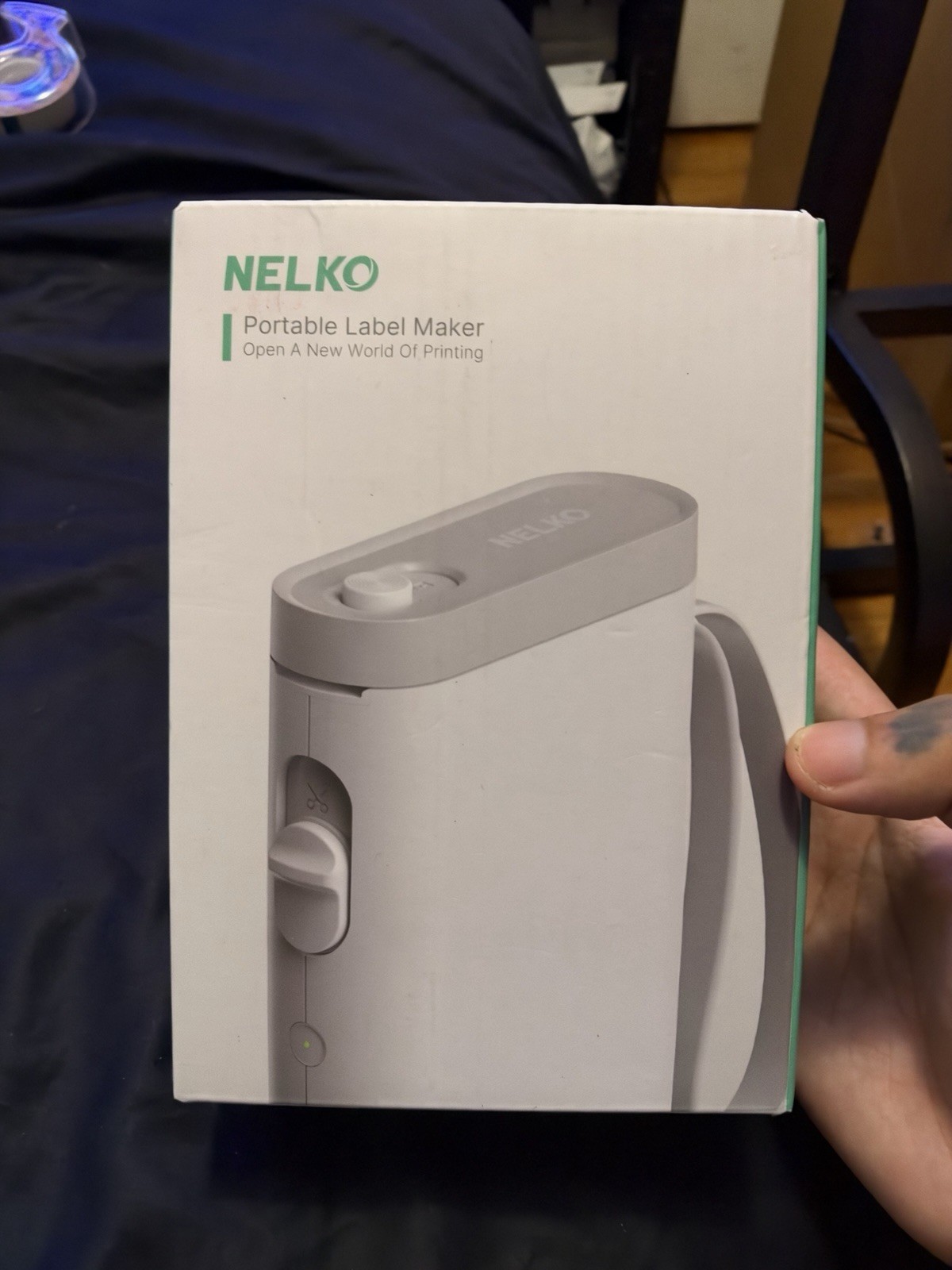 Nelko Label Maker Machine with Tape P21 Bluetooth Label Printer Wireless Mini
