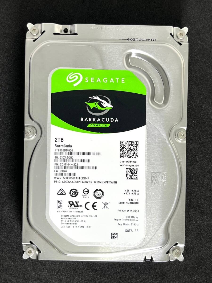 2TB  ST2000DM006 / Seagate 2018 model [ Usage: 5658h ] Good condition 3.5-inch