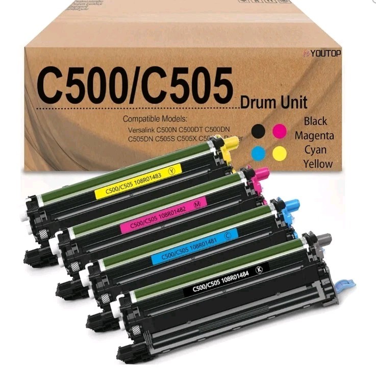 4 Pack C500 C505 Imaging Unit for Xerox 108R01481 108R01482 108R01483 108R01484