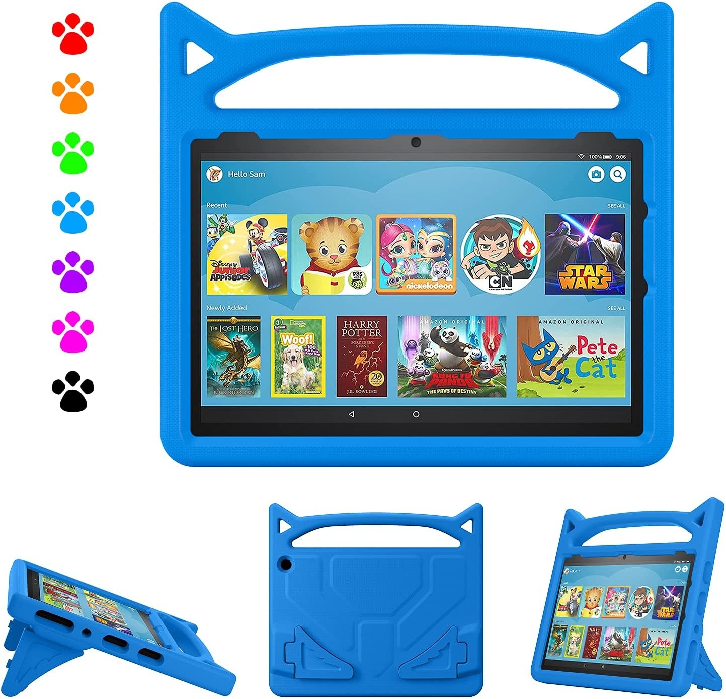 Case for Fire HD 10 Tablet (13th/11th Generation) - Kid-Proof with Handle Stand