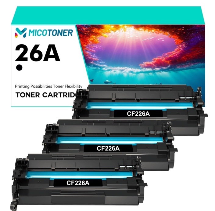 2 PACK CF226A 26A Toner Cartridge for HP Laserjet Pro M402n MFP M426fdw Printer