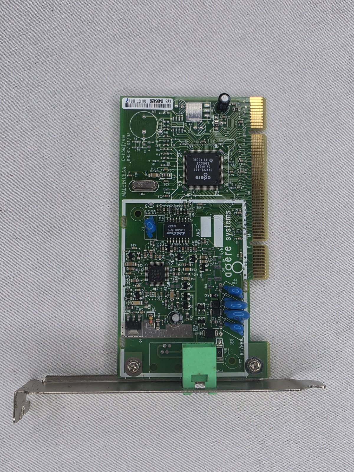 HP 5187-5216 Agere 56K V.92 PCI Dial-Up Fax Modem Card RJ-11 Vintage PC