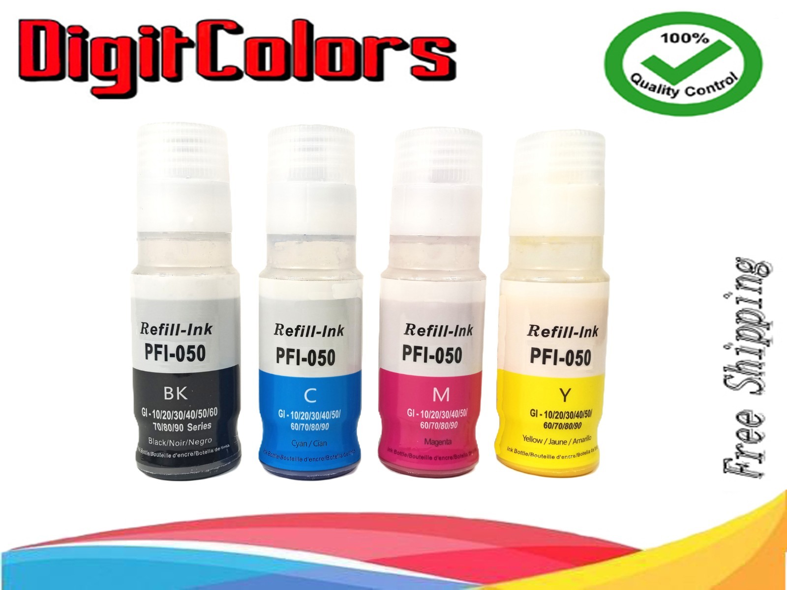 PFI-050 PFI050 Ink Tank Refill Bottle works for Canon ImagePrograf TC-20 TC-20M