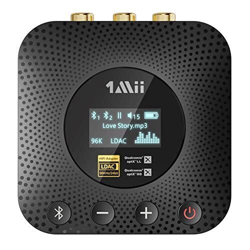 1Mii B06HD+ Hi-Res Bluetooth 5.1 Music Receiver for Home Stereo w/LDAC, Hi-Fi...