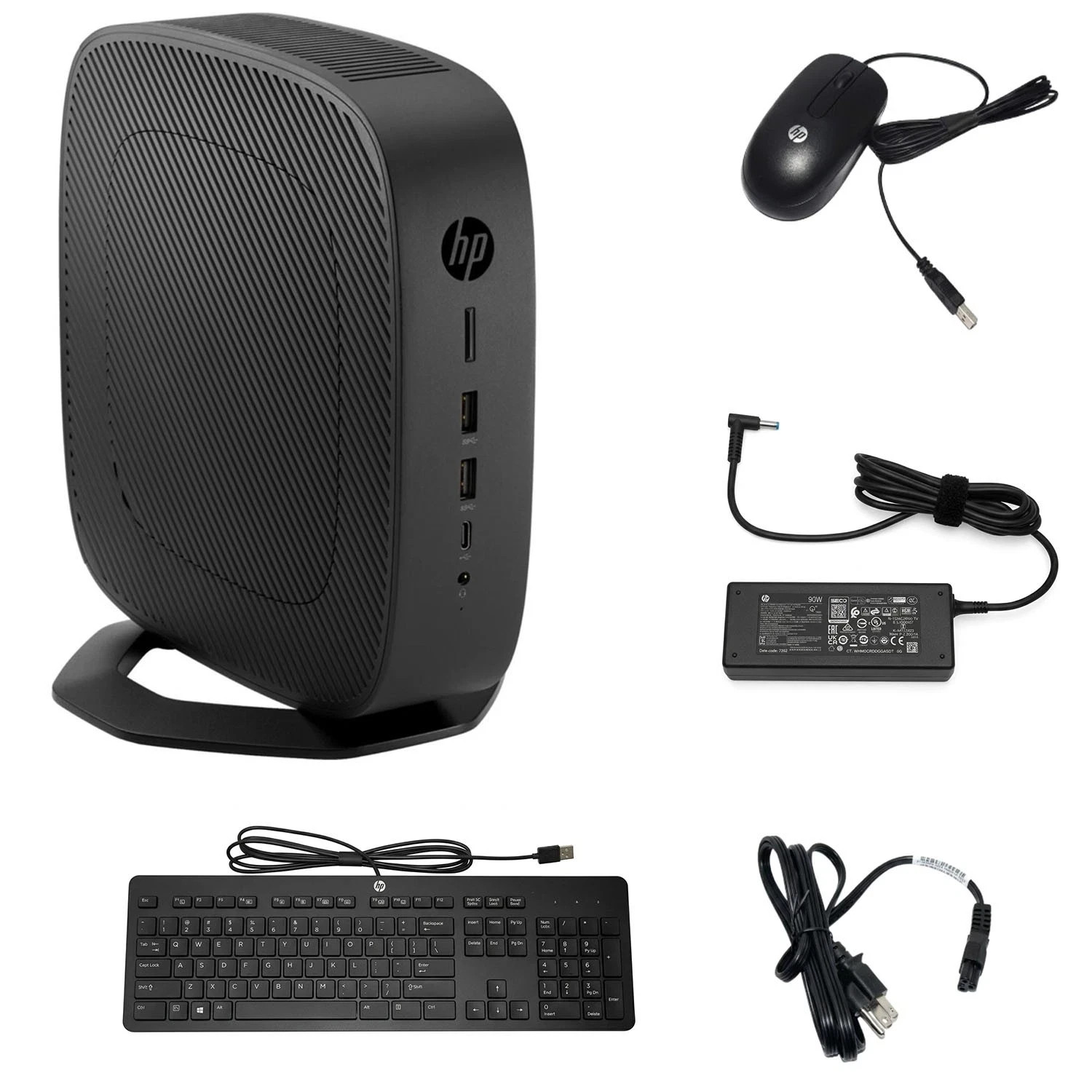 NEW HP t740 Thin Client AMD Ryzen V1756B 3.25GHz 8GB 128GB KB/Mouse W10 IoT Ent.