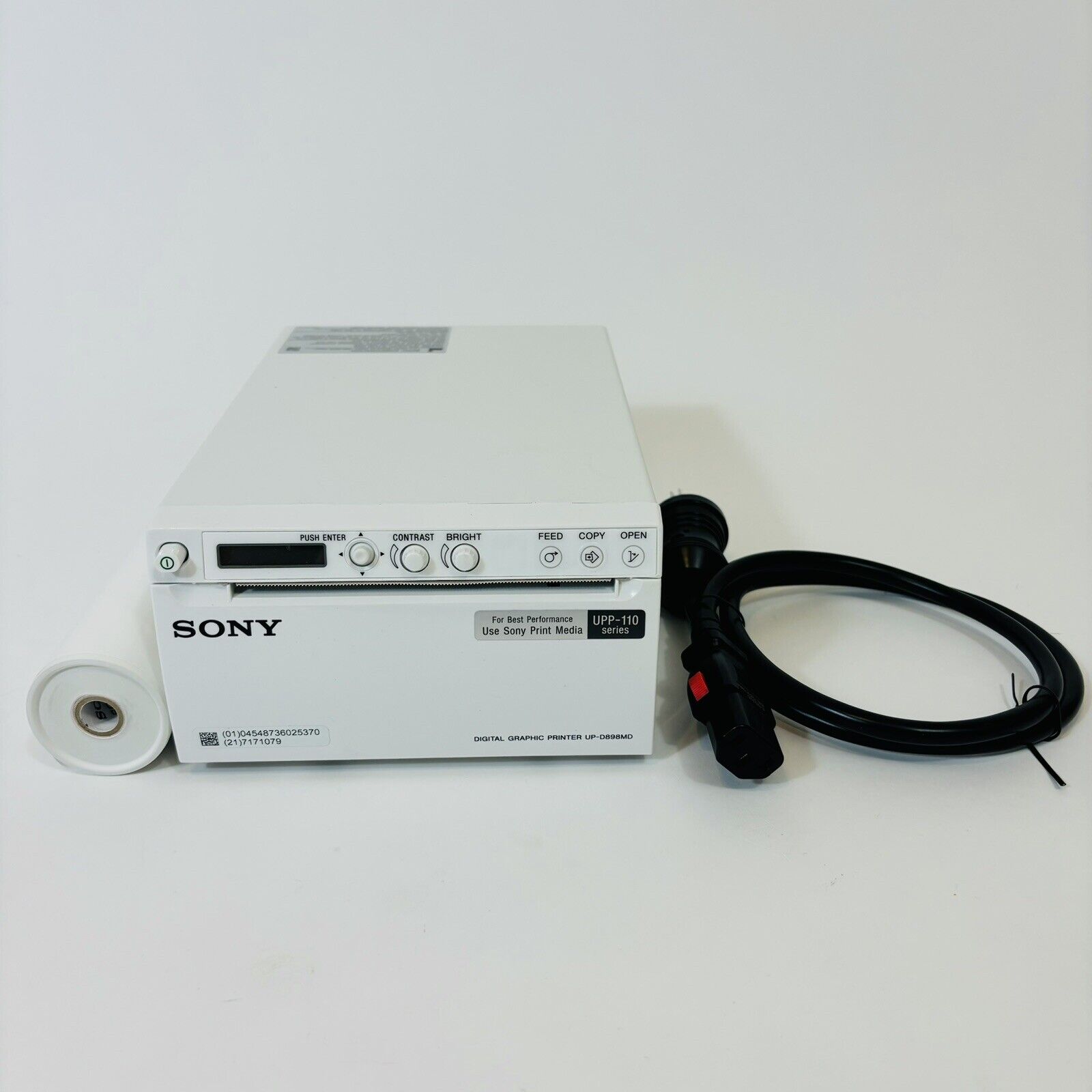 Sony UP-D898MD White Digital Graphic Thermal Printer With Cord Tested & Working