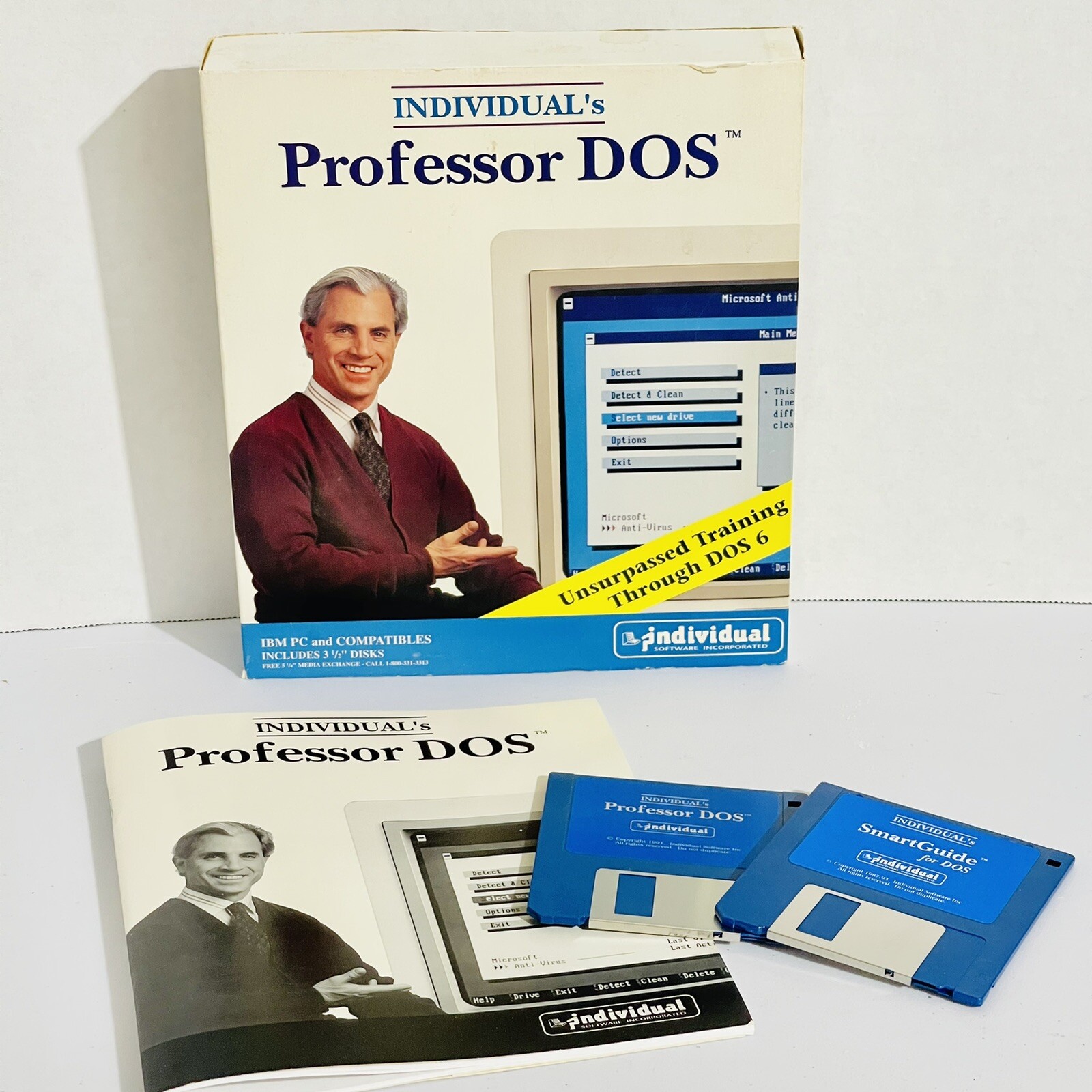 Individual’s Professor DOS Software For IBM PC and Compatibles Training 1991-93