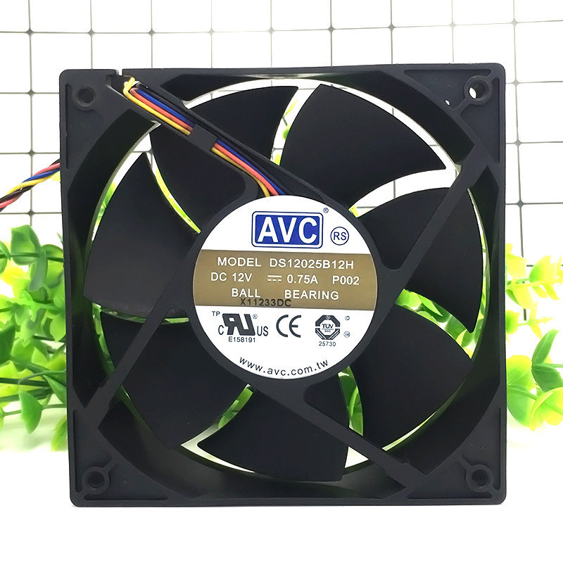 AVC DS12025B12H 12025 12V 0.75A 4pin 120*120*25mm PWM Chassis Cooling Fan