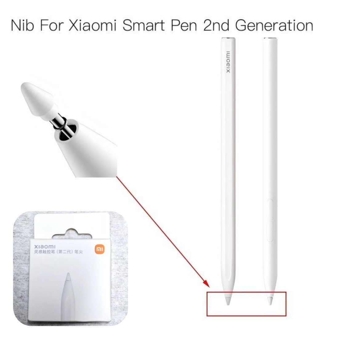 4PCS Xiaomi Smart Pen Nibs For Xiaomi Pad 5/5 Pro/6/6 Pro Xiaomi Stylus Pen 2nd