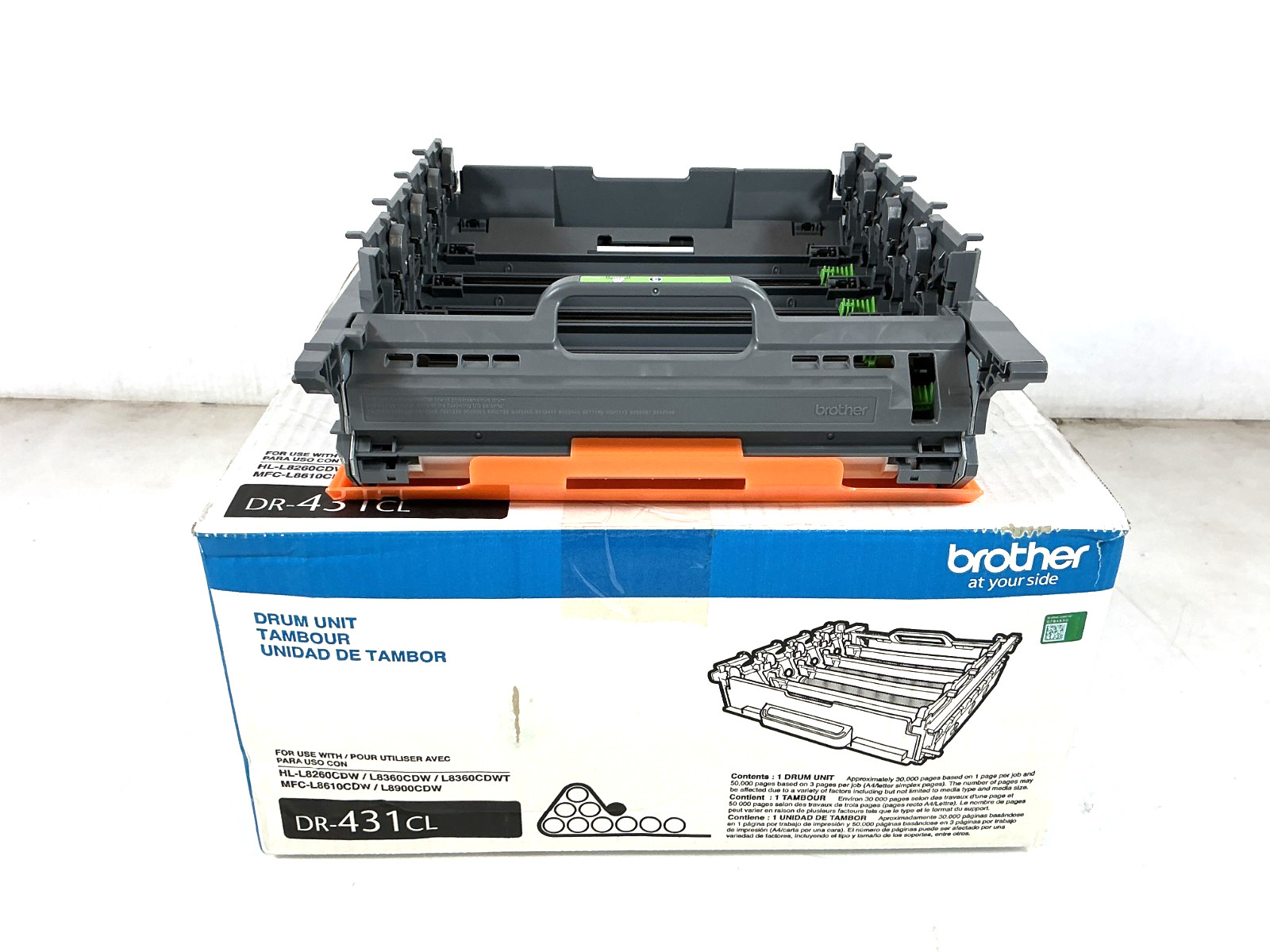 Brother Genuine DR431CL Drum Unit for HL-L8260CDW, HL-L8360CDW, HL-L8360CDWMT