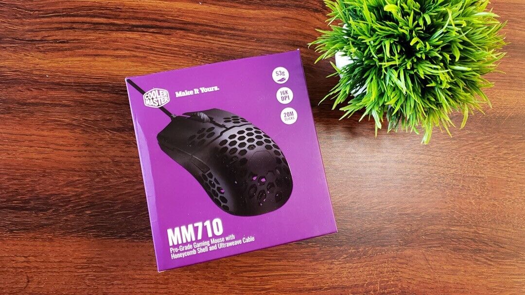 Cooler Master MM710 Gaming Mouse with Lightweight Honeycomb Shell 16000 DPI NEW