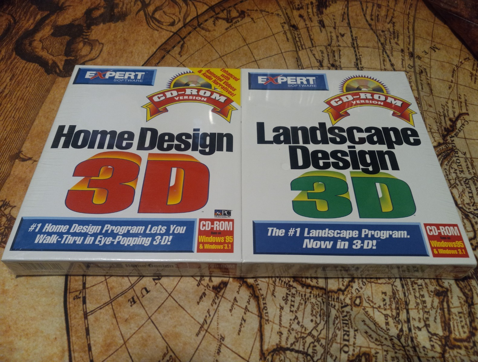 Expert Software Home Design 3D/Landscape Design 3D CD Windows 95 3.1 English
