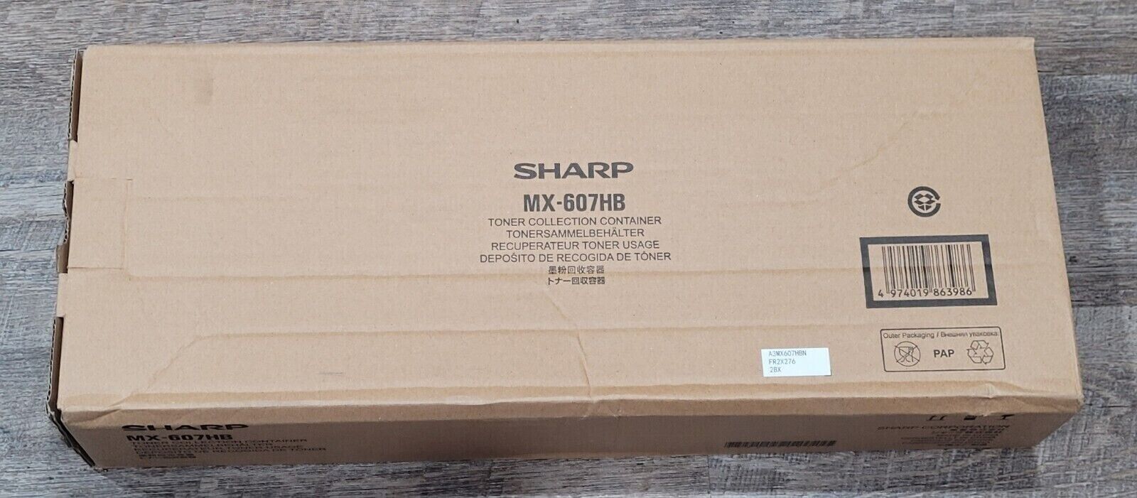 NEW Genuine Sharp MX-607HB Toner Collection Container