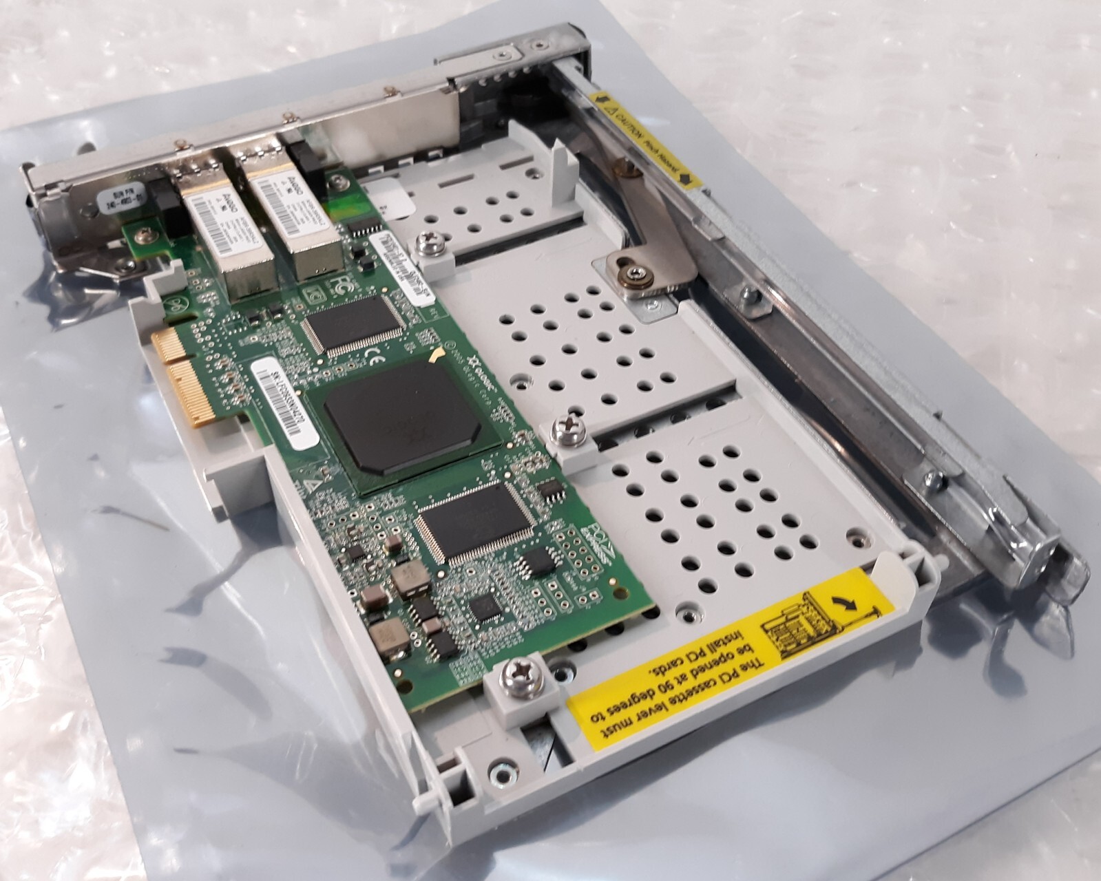 Qlogic QLE2462 PCIe Fibre Channel Network Adapter Card w/ Sun Cassette Tray