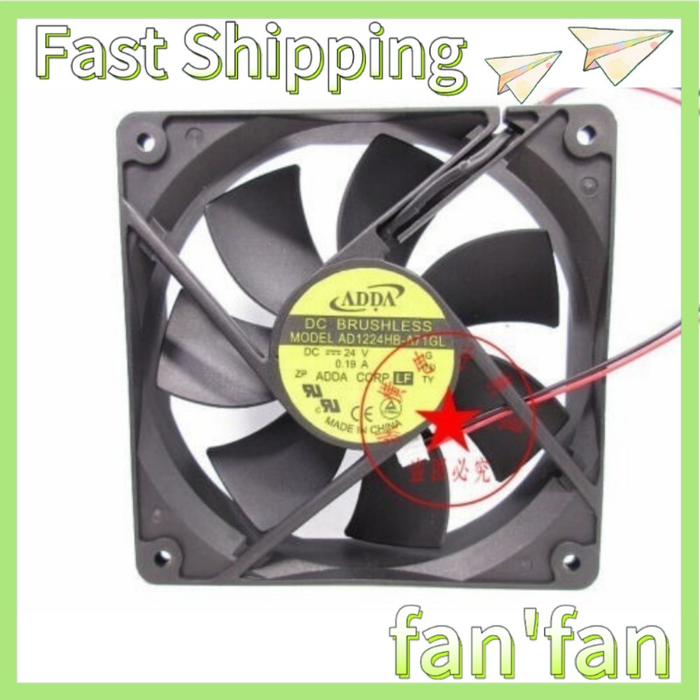 AD1224HB-A71GL 1PCS ADDA 24V 0.19A 120*120*25mm double ball cooling fan New