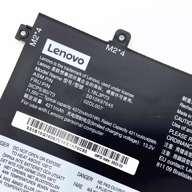 Genuine L18L3P73 Battery For Lenovo ThinkPad T490 T14 L18C3P72 L18M3P72 L18M3P74
