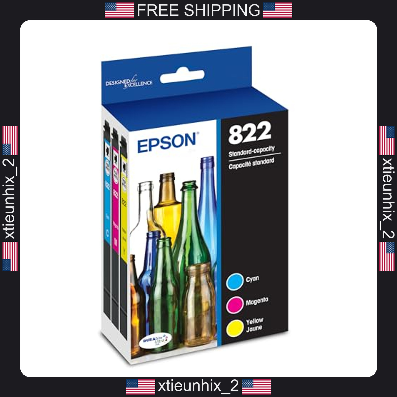 Epson Ink Cartridge 4-Pack T822520 Color Standard Capacity