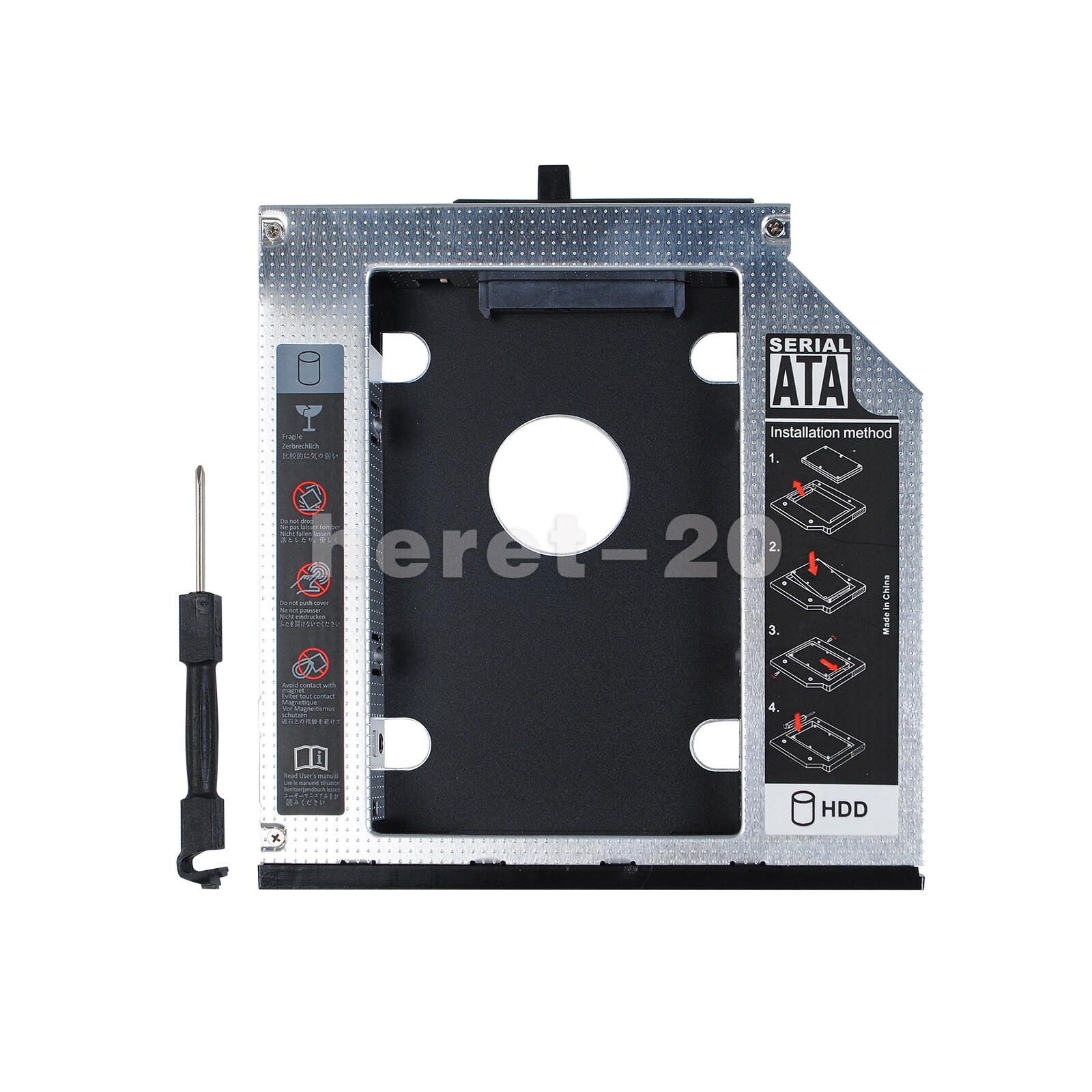 SATA 2nd HD HDD SSD Hard Drive Caddy for IBM Lenovo Thinkpad R400 R500 T420 T520