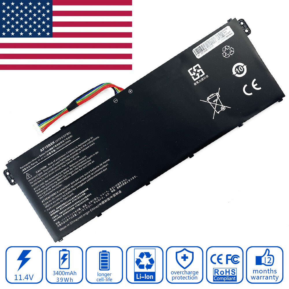 AP19B8K Battery for Acer NX.HUEEV.002 KT.0030G.F22 KT.0030G.022 GC02002YE10