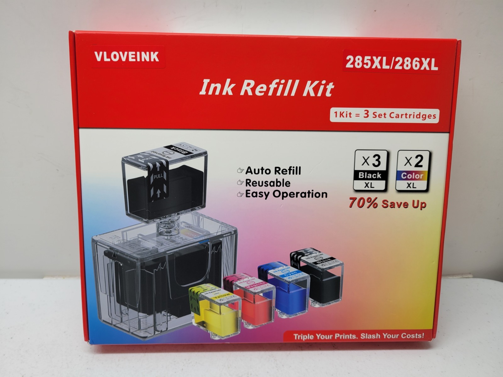 VLOVEINK 285XL 286XL Ink Refill Compatible NEW