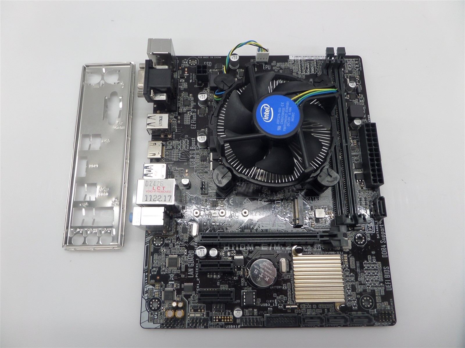 ASUS H110M-E/M.2 LGA1151 DDR4 Micro ATX Motherboard w/ Pentium G4400 3.3GHz CPU