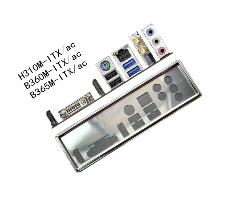 OEM I/O Shield Backplate For ASRock H310M-ITX/ac B360M-ITX/ac B365M-ITX/ac IO